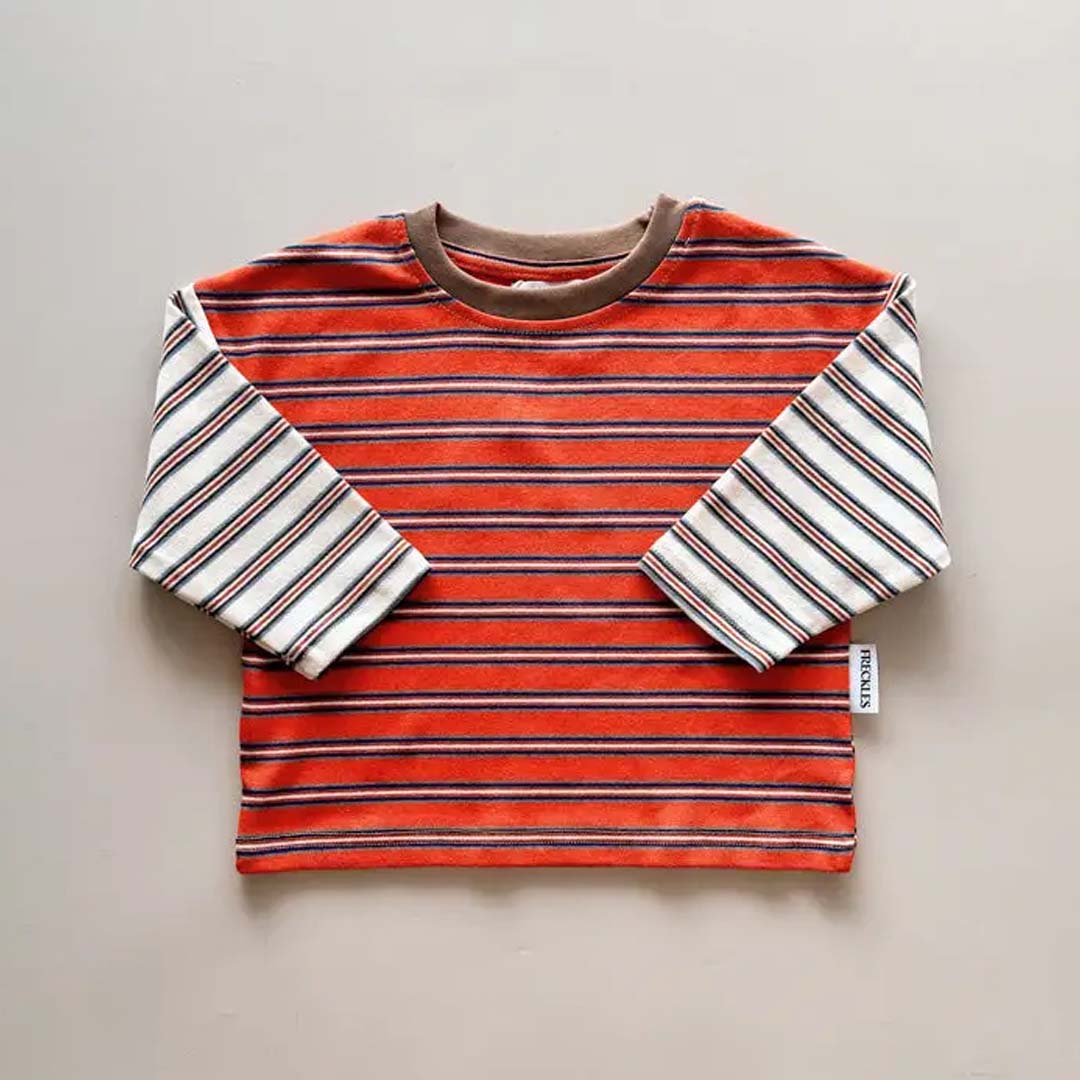 Kids Colour Block Stripe Tee | Tuscany