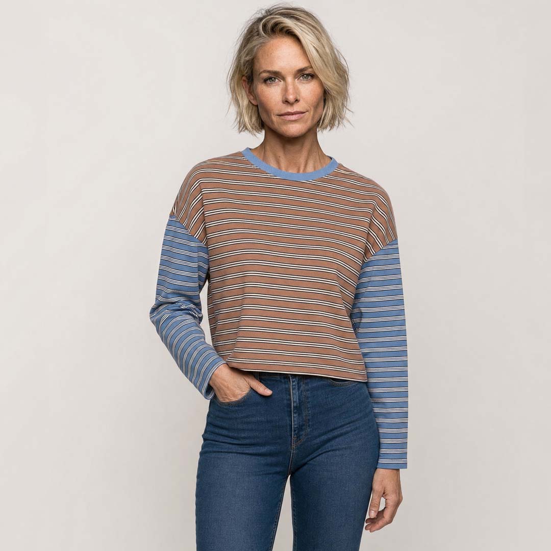 Colour Block Stripe Tee | Sorrento