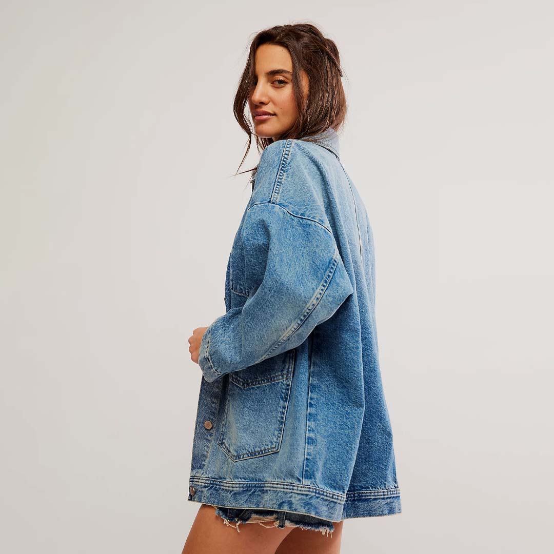 AVERY DENIM JACKET | GO THE BLUES