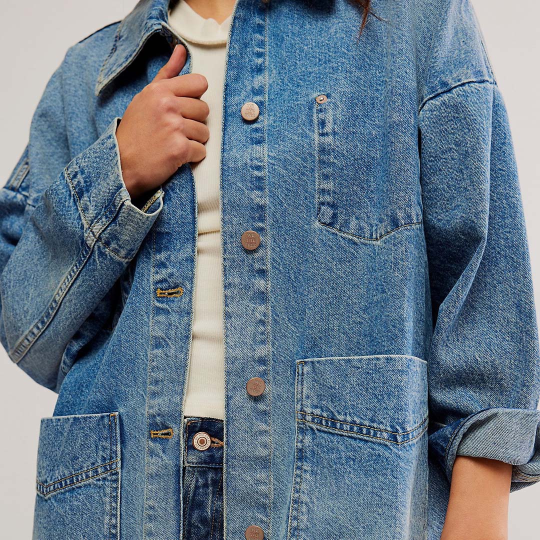 AVERY DENIM JACKET | GO THE BLUES