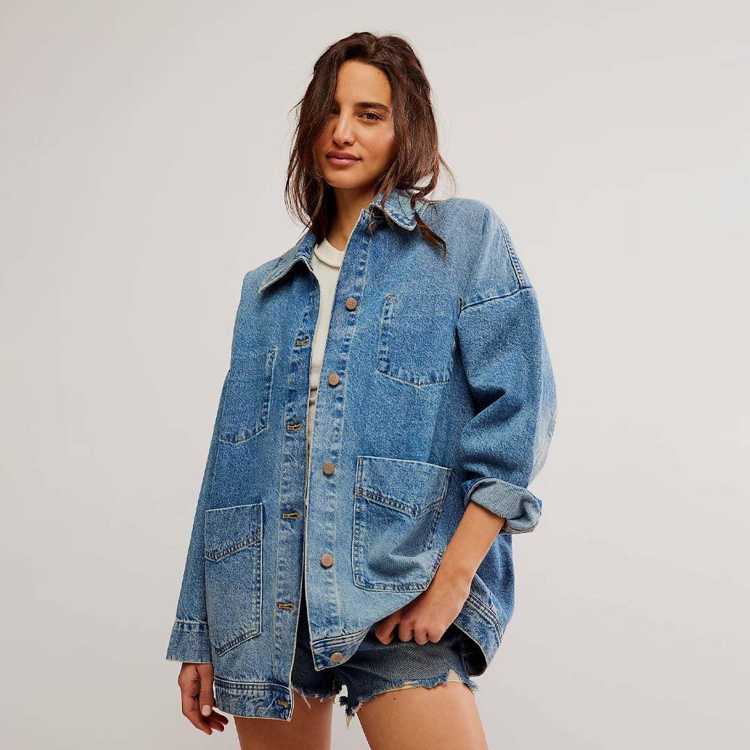 AVERY DENIM JACKET | GO THE BLUES