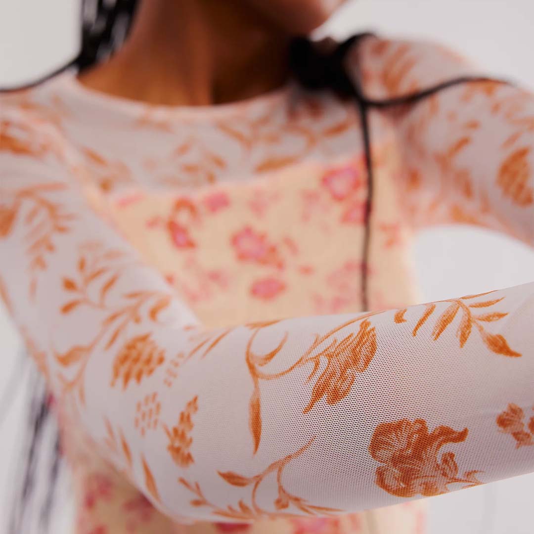 BETTY'S GARDEN TOP | CORAL COMBO