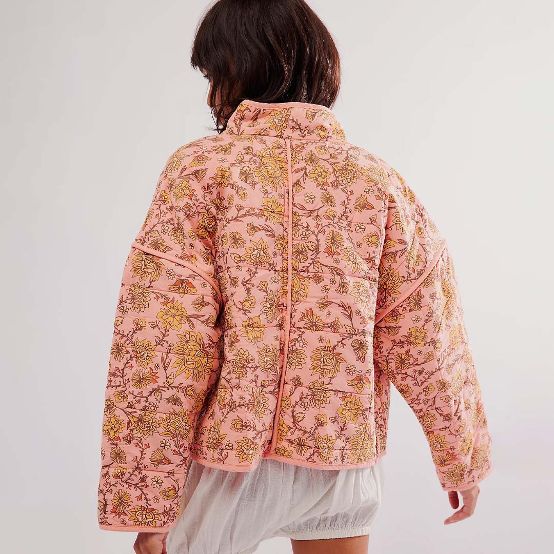 CHLOE JACKET | PEACH COMBO