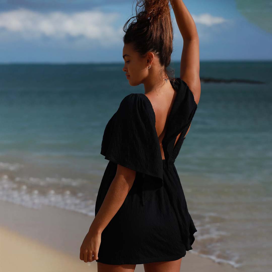 LA LA ROMPER | BLACK