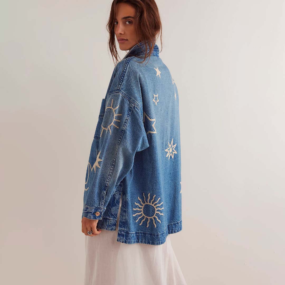 MADISON CITY EMBROIDERED JACKET | SKYWAY BLUES