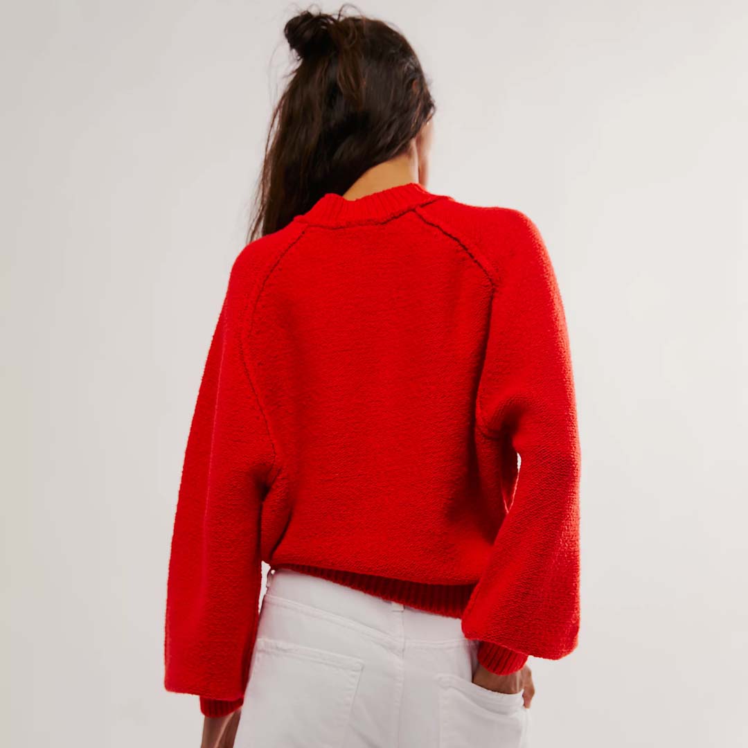 RILEY PULLOVER | FIERY RED