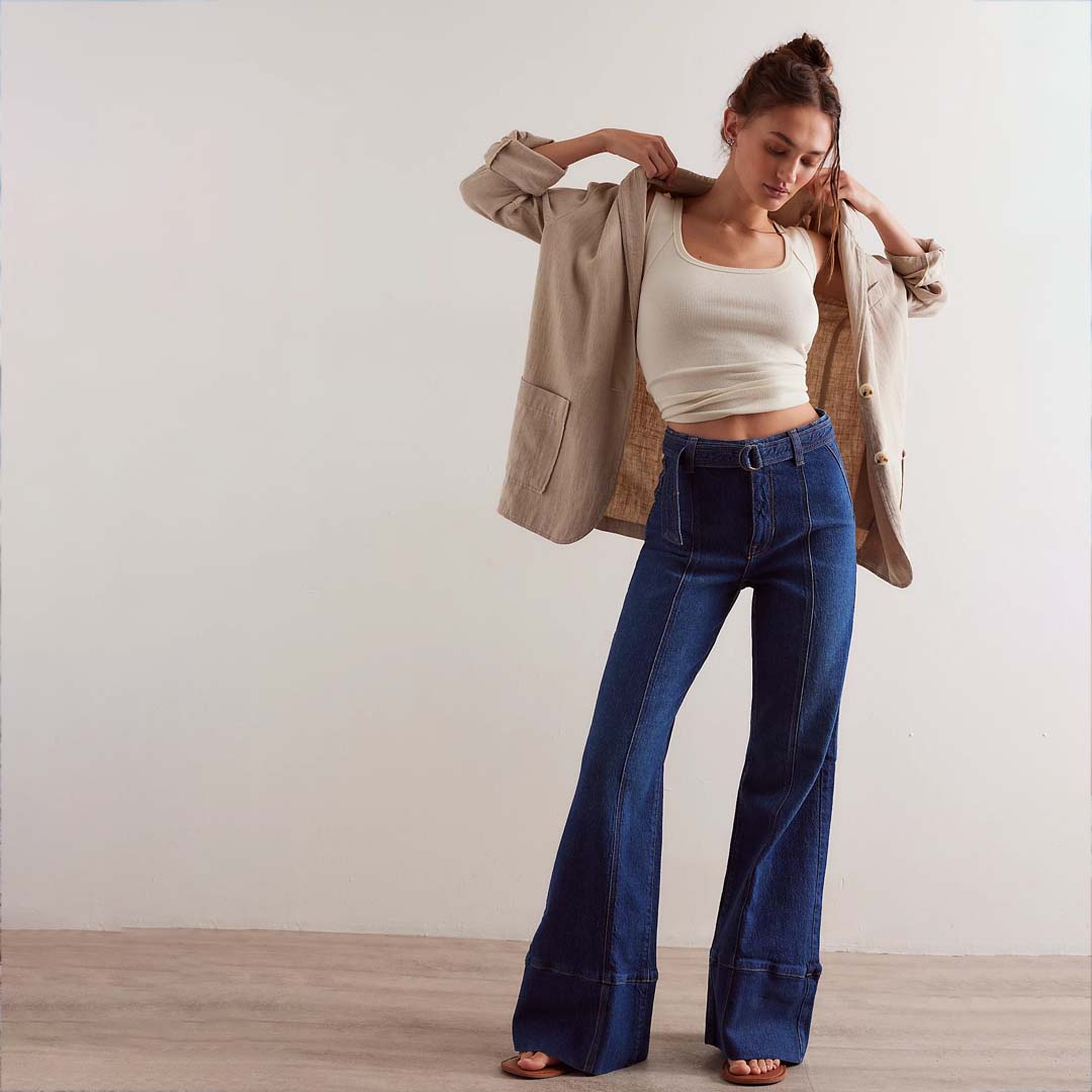 RYLA A-LINE JEANS | DREAMSCAPE BLUE