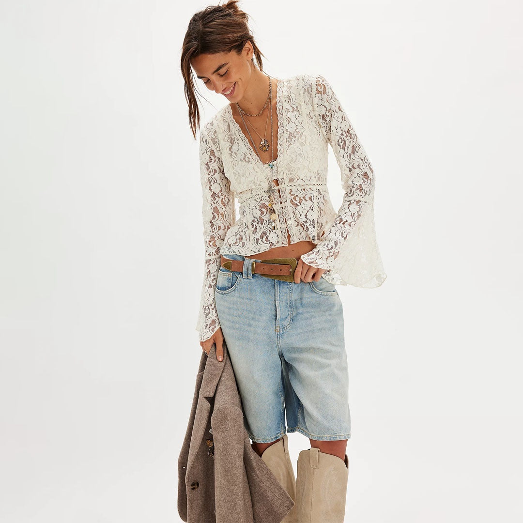 Whispering Love Lace Top | Tofu