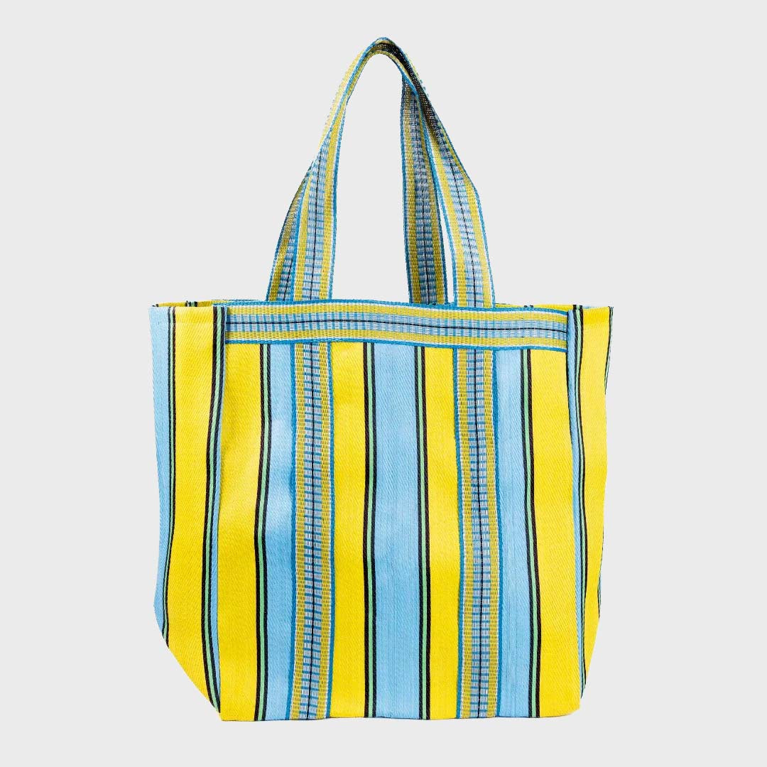 BELLE-ILE BEACH BAG | YELLOW AQUA