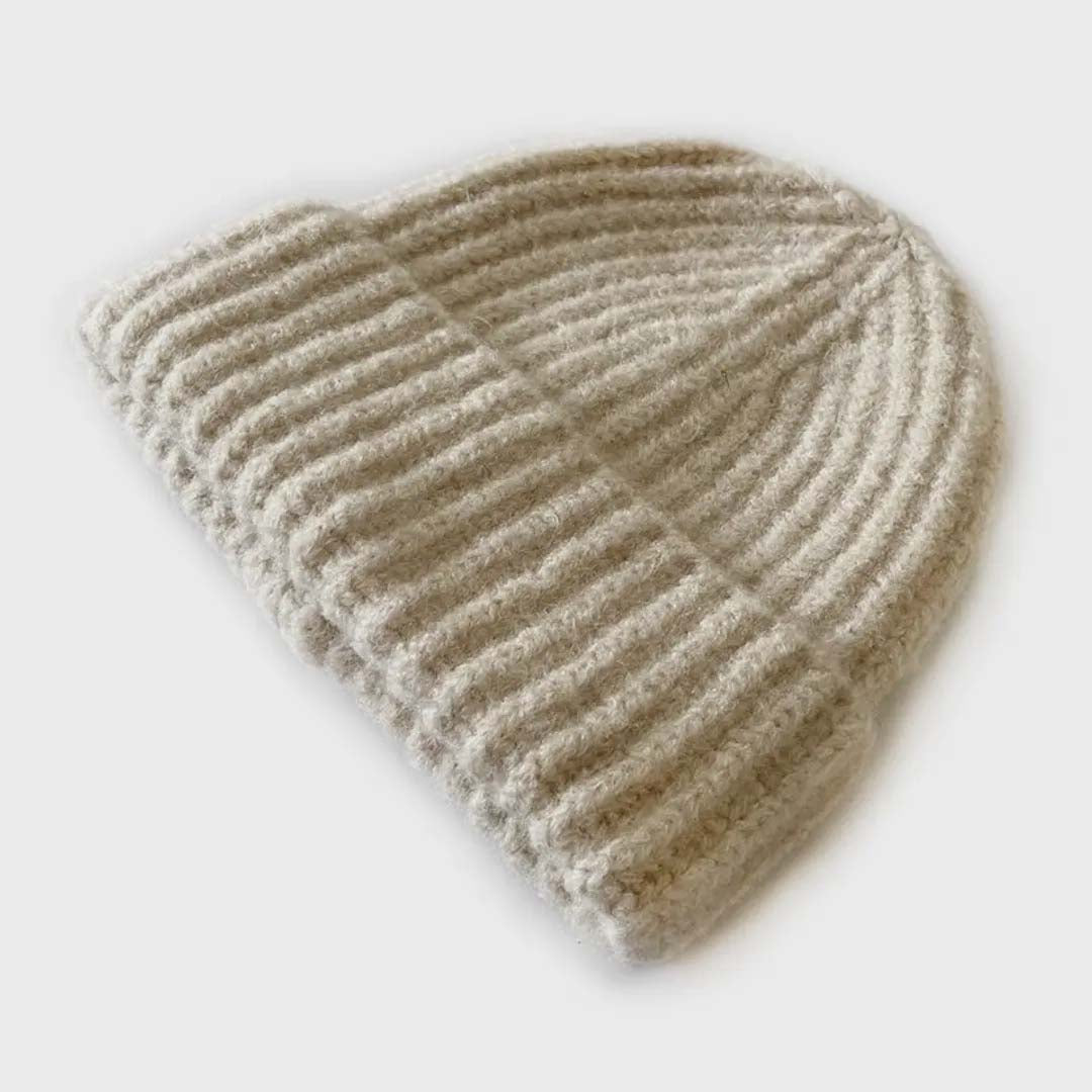 Haila Cuffed Beanie | Beige