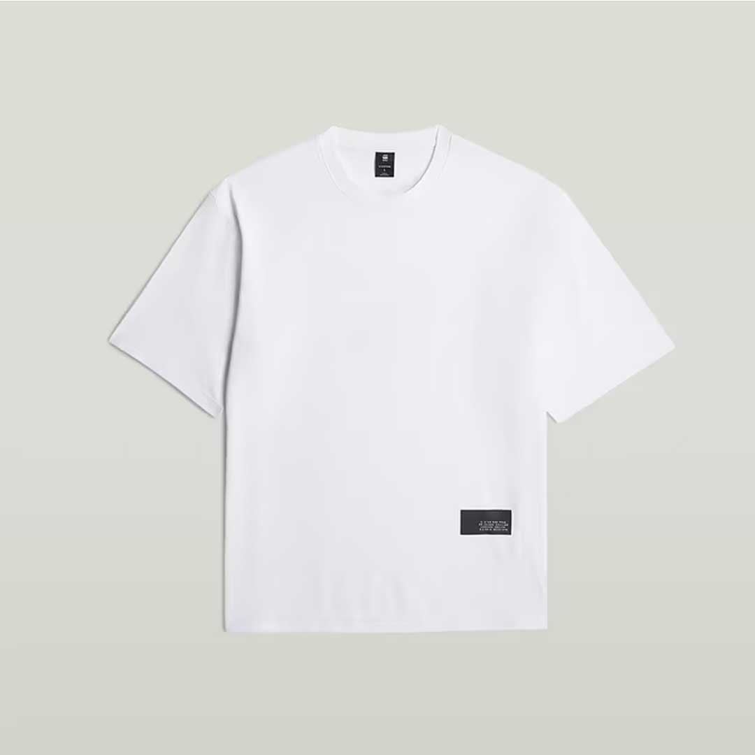 Badge Boxy T-Shirt | White
