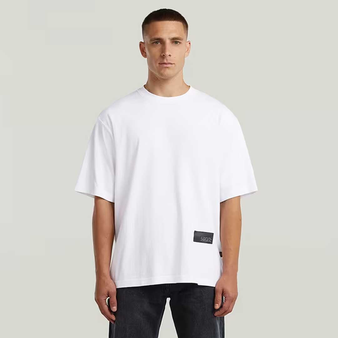 Badge Boxy T-Shirt | White