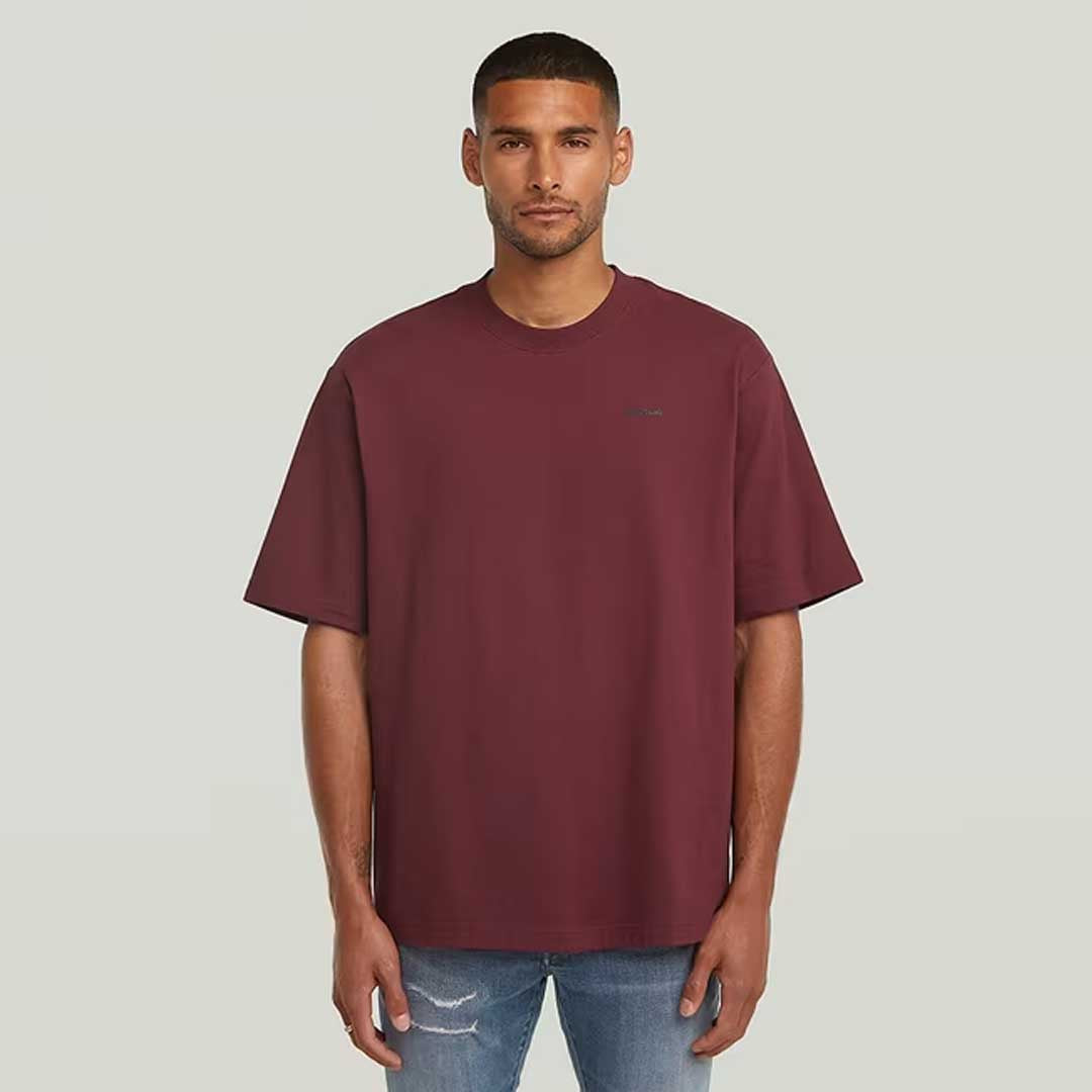 Boxy Base T-Shirt | Port Red