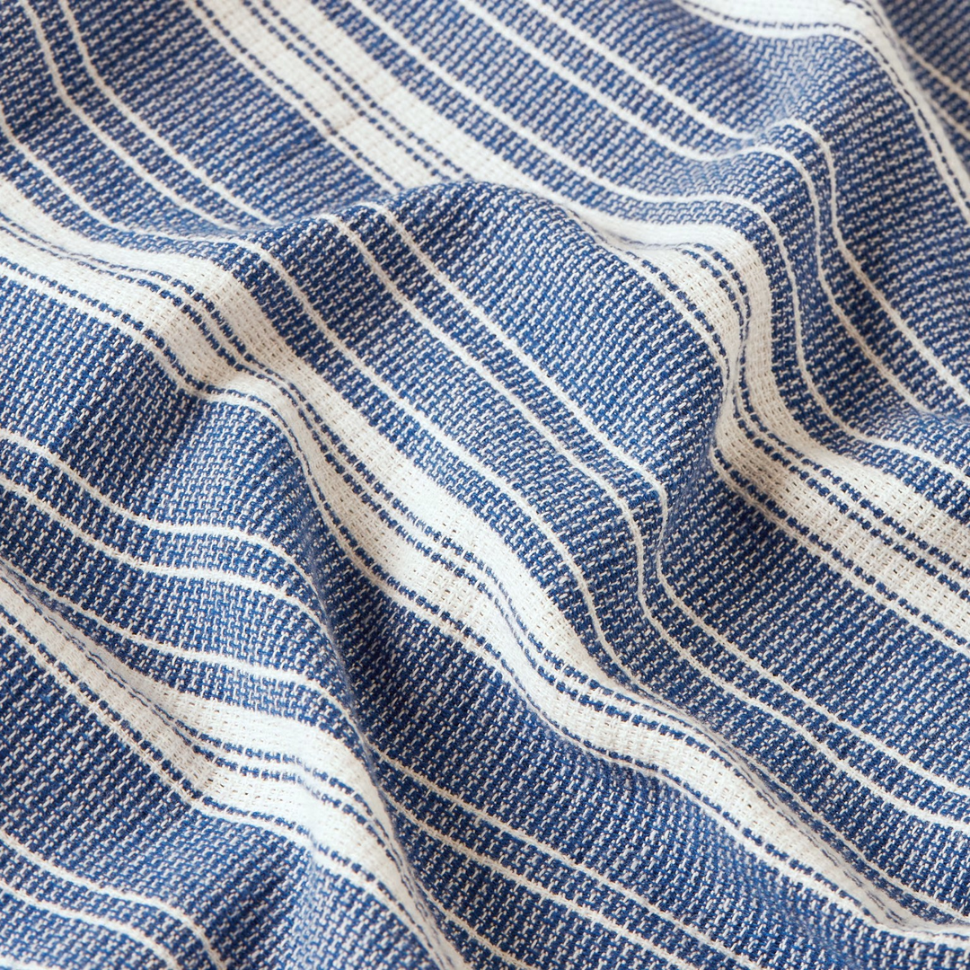 One Pocket Regular Shirt | Rank Blue Slim Stripe