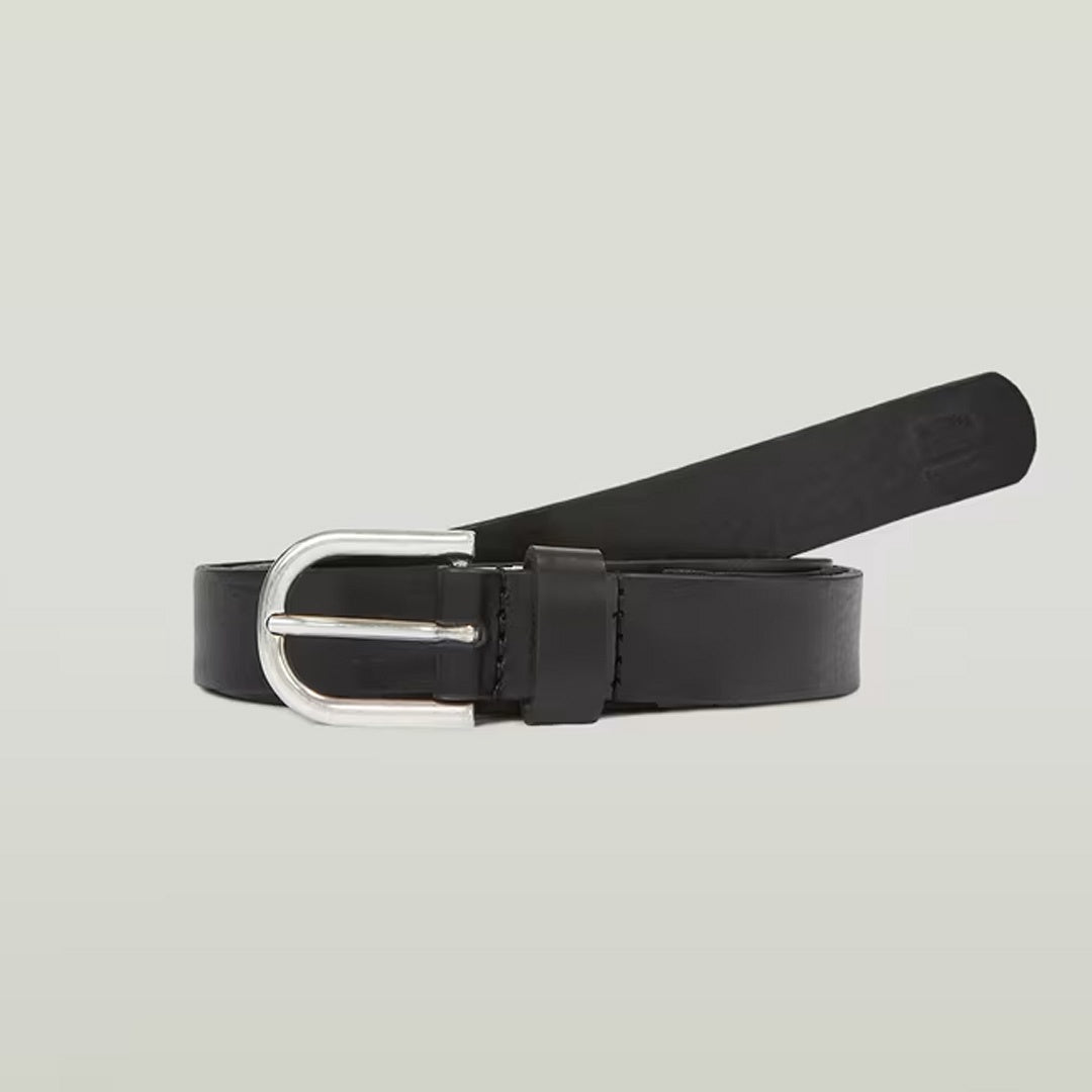 Thin Belt | Antic Silver Black Metal