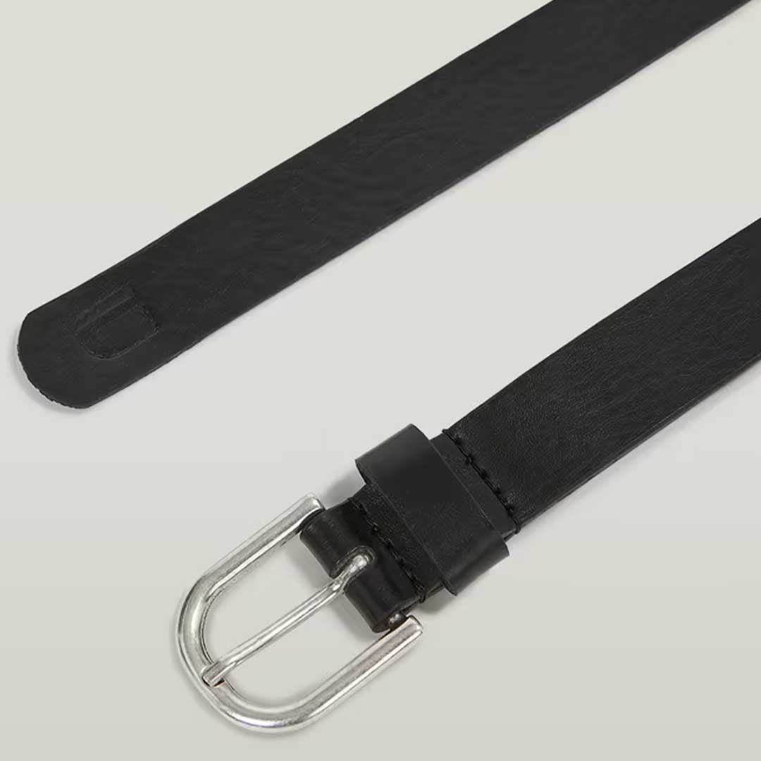 Thin Belt | Antic Silver Black Metal