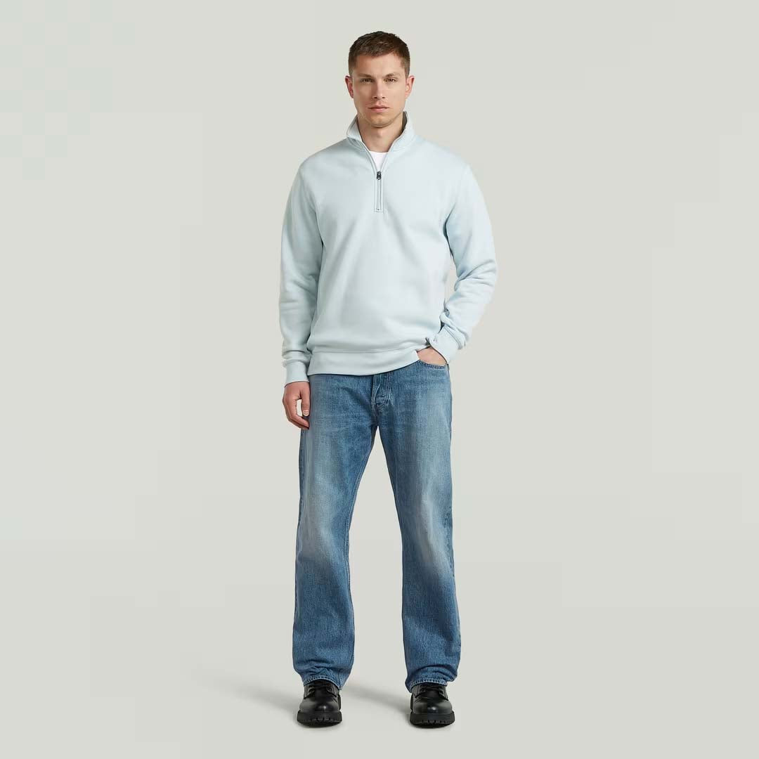 Premium Core 1/2 Zip | Baby Blue