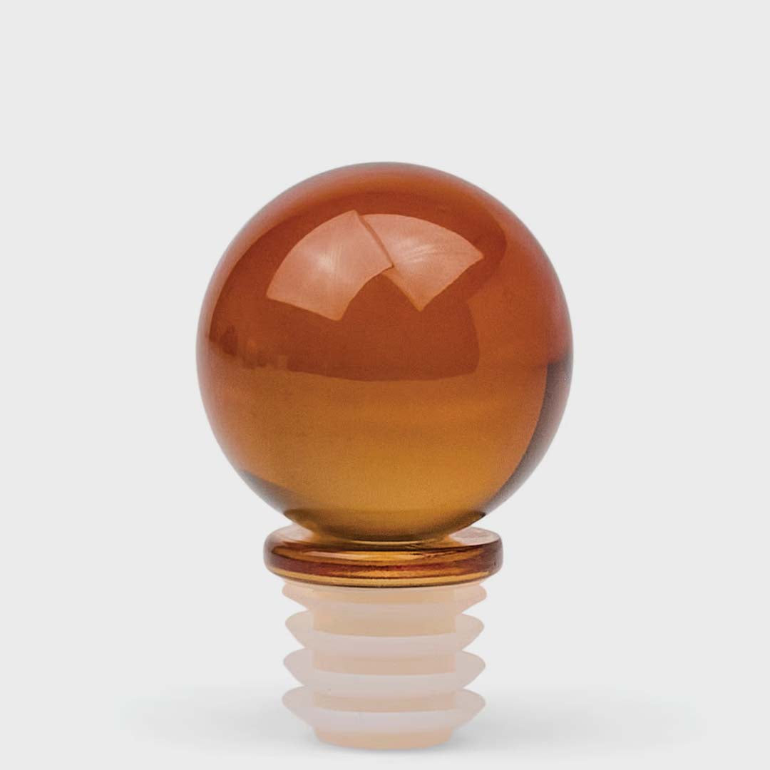 The Moony Glass Bottle Stopper | Amber