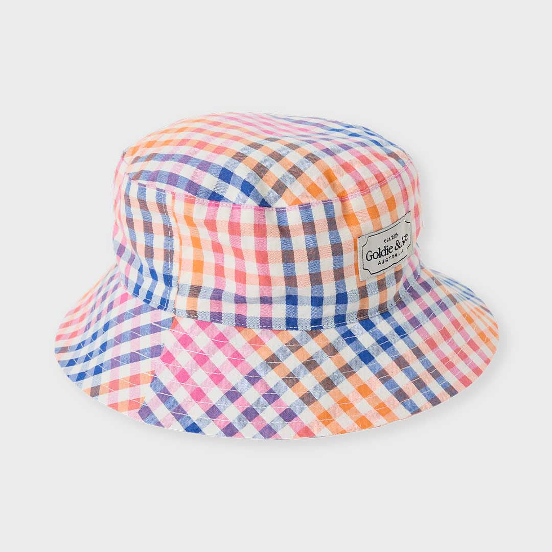 Bucket Hat | Rainbow Gingham