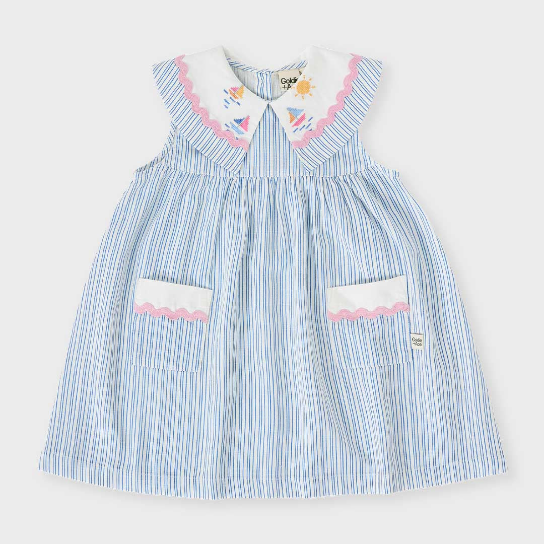 Lucy Collared Dress | Sailor Stripe