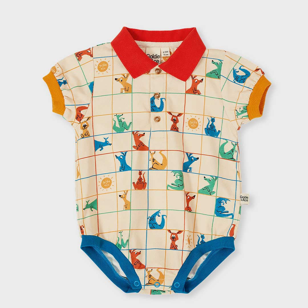 Polo Romper | Hopscotch