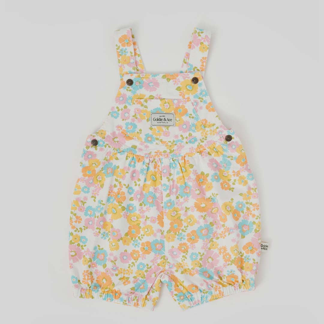 BESSIE BUBBLE SHORTALLS FLOWER CHILD