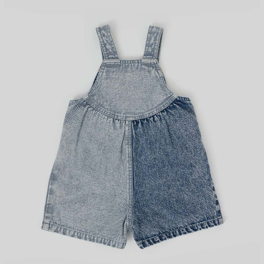 MACY CROSSOVER DENIM SHORTALLS