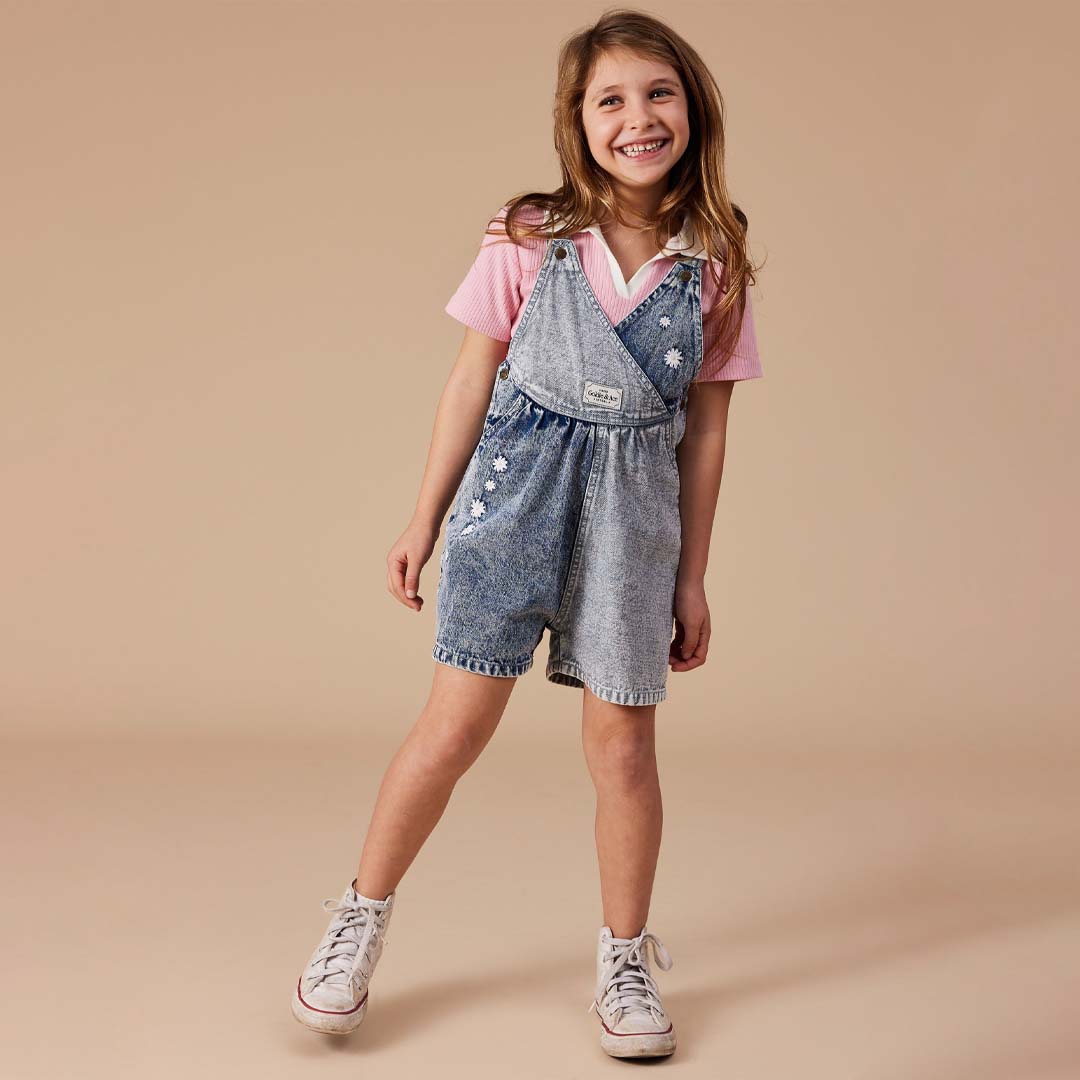 MACY CROSSOVER DENIM SHORTALLS