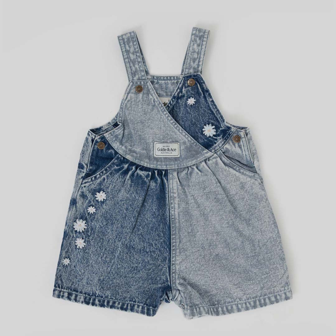 MACY CROSSOVER DENIM SHORTALLS