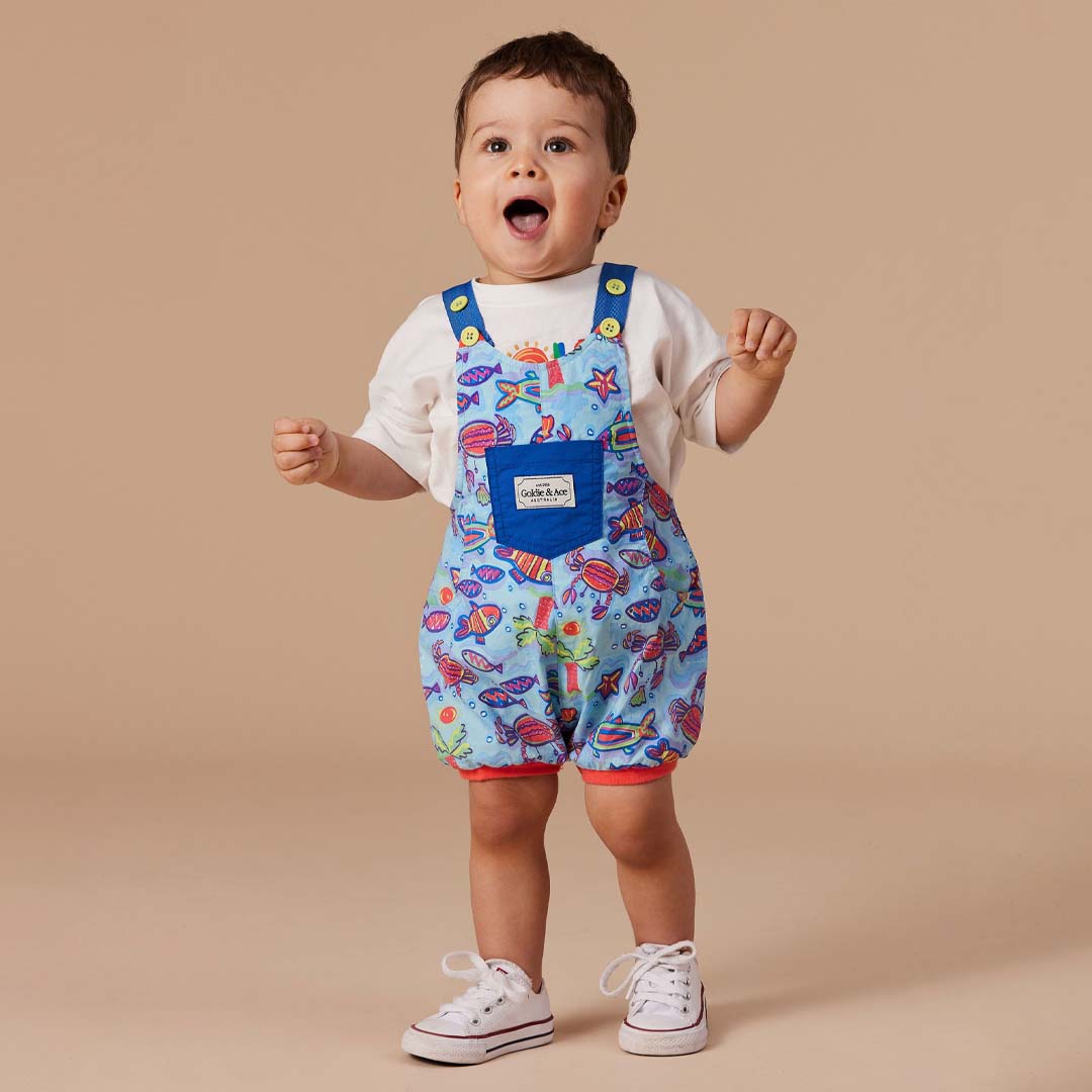 REMY LIGHTWEIGHT BABY ROMPER DAYDREAM ISLAND