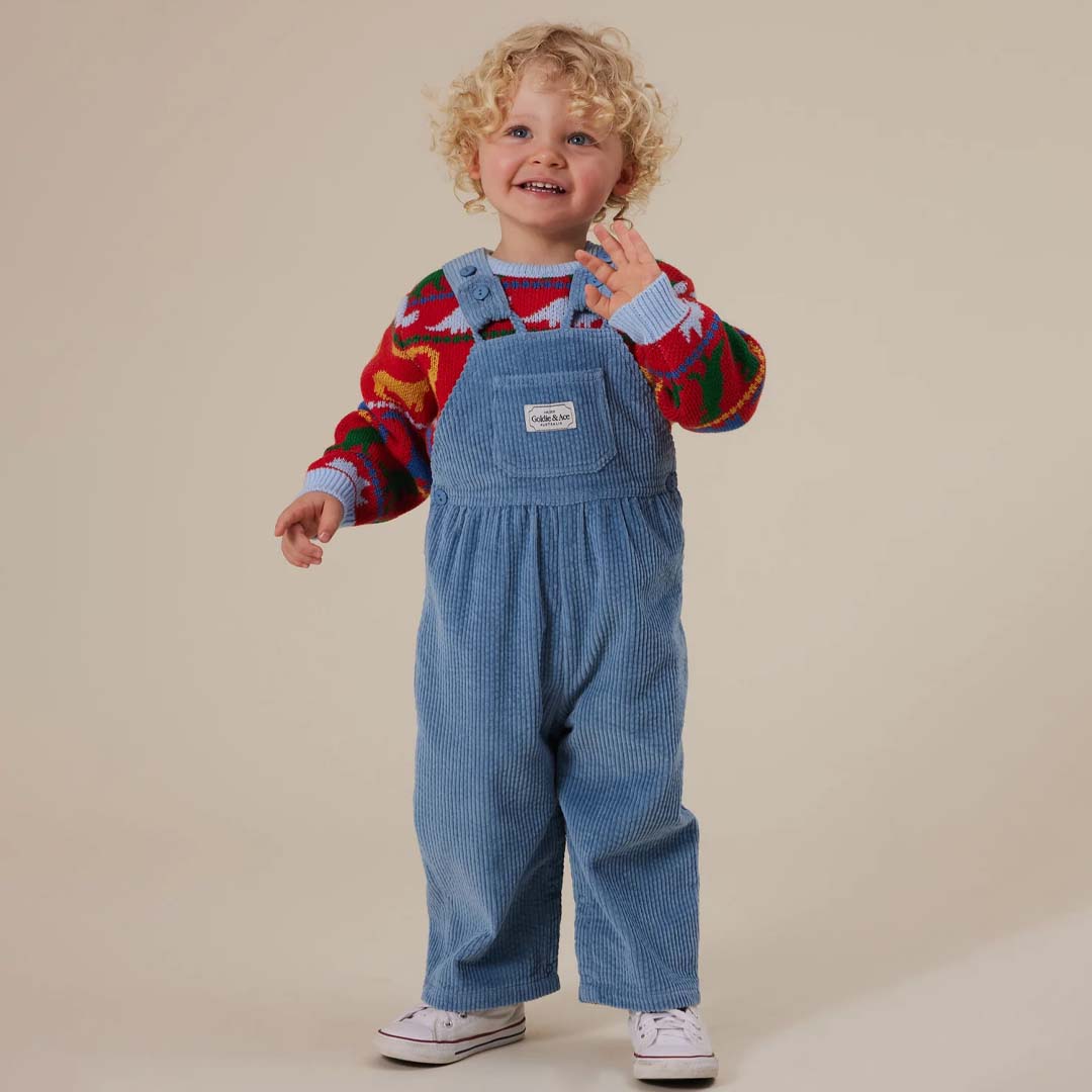 SAMMY CORDUROY OVERALLS | DUCK EGG