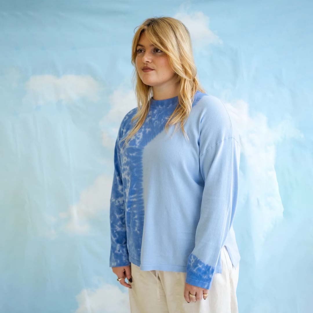 Ladies Organic Knitted Tie Dye LS Tee | Pacific