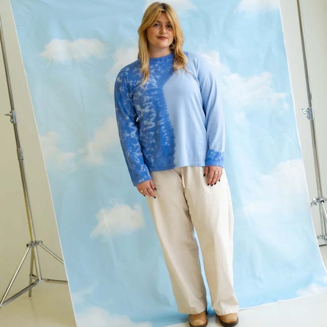 Ladies Organic Knitted Tie Dye LS Tee | Pacific