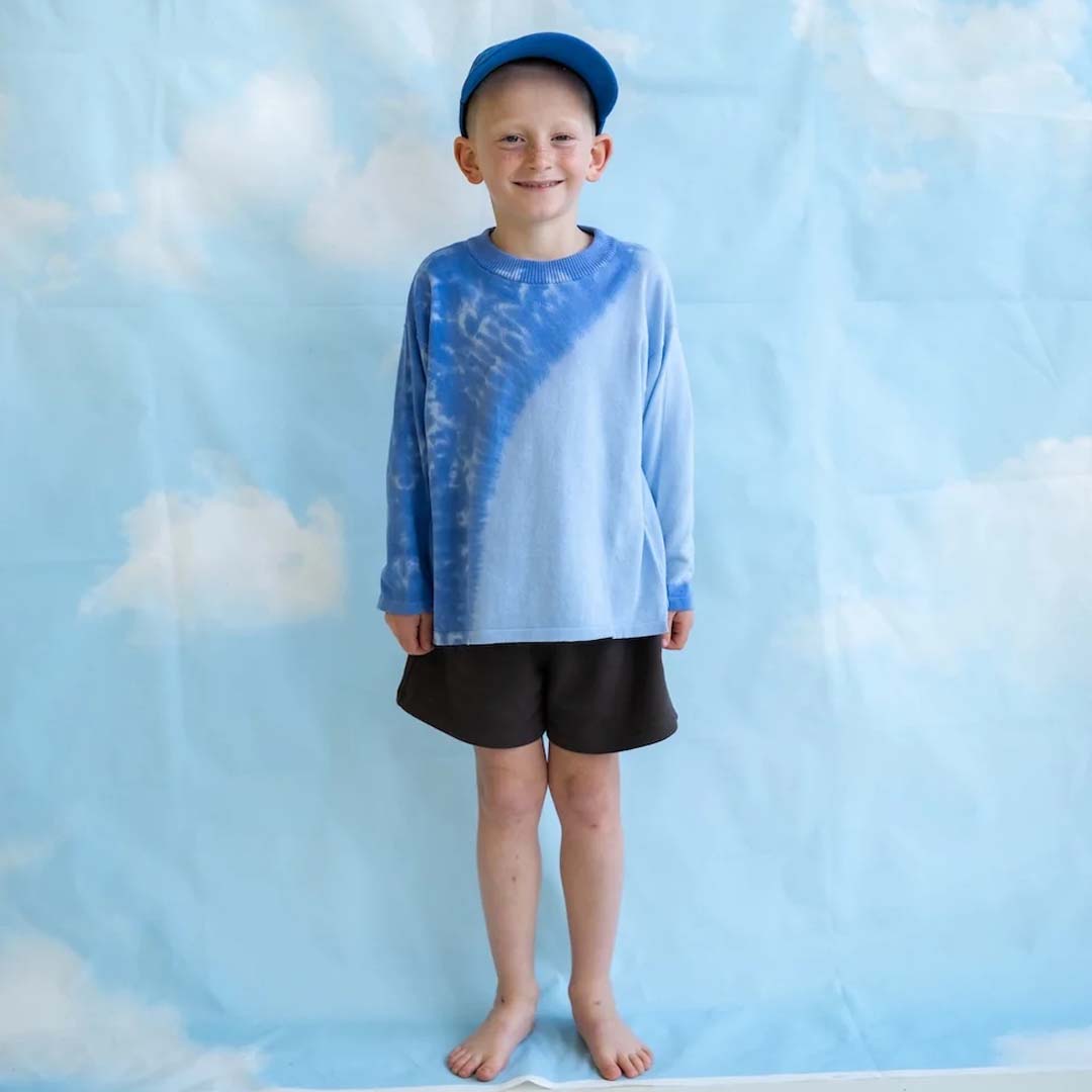 Organic Knitted Tie Dye LS Tee | Pacific