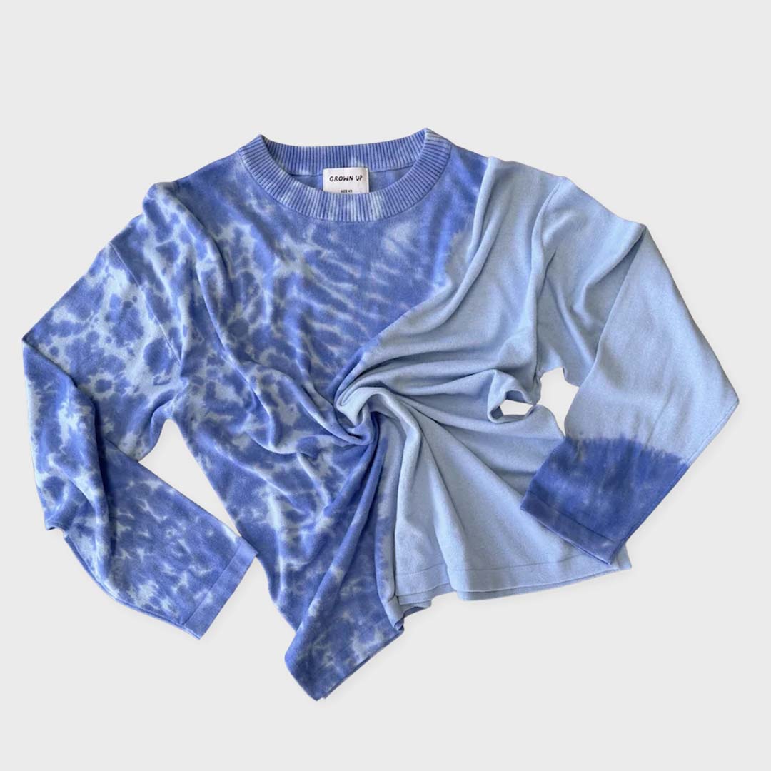 Ladies Organic Knitted Tie Dye LS Tee | Pacific