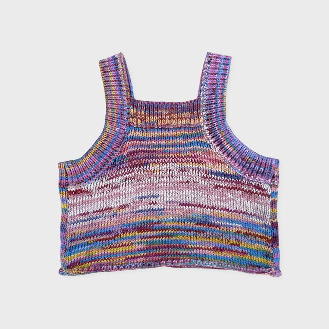 Knitted Singlet Top | Rainbow