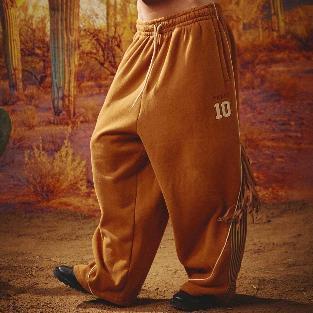 Happy Chap Wide Leg Sweat Pants | Brown