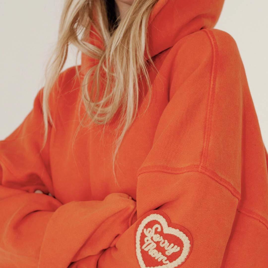 Sorry Mom Hoodie | Vintage Red