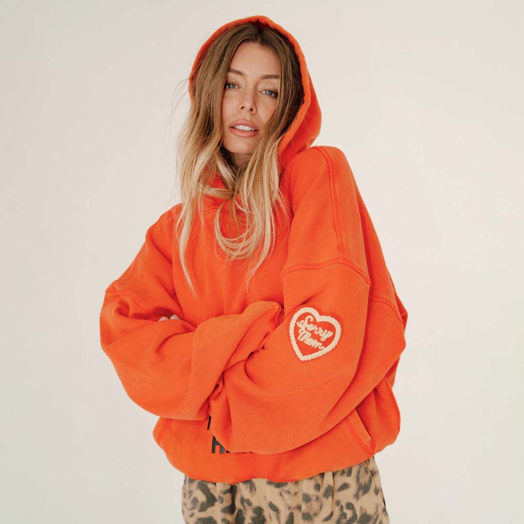 Sorry Mom Hoodie | Vintage Red