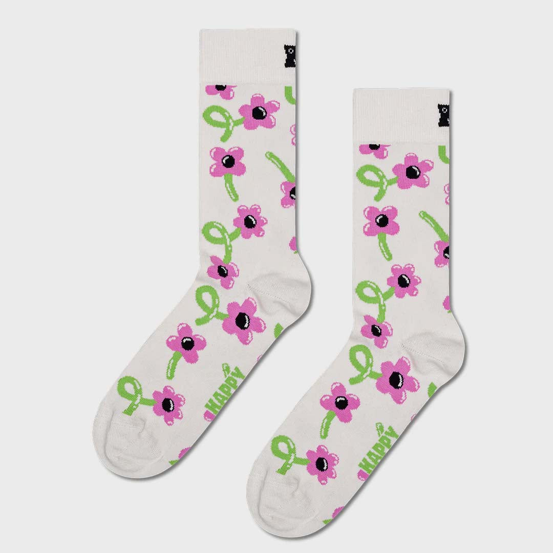 BALLOON FLOWER SOCK | WHITE