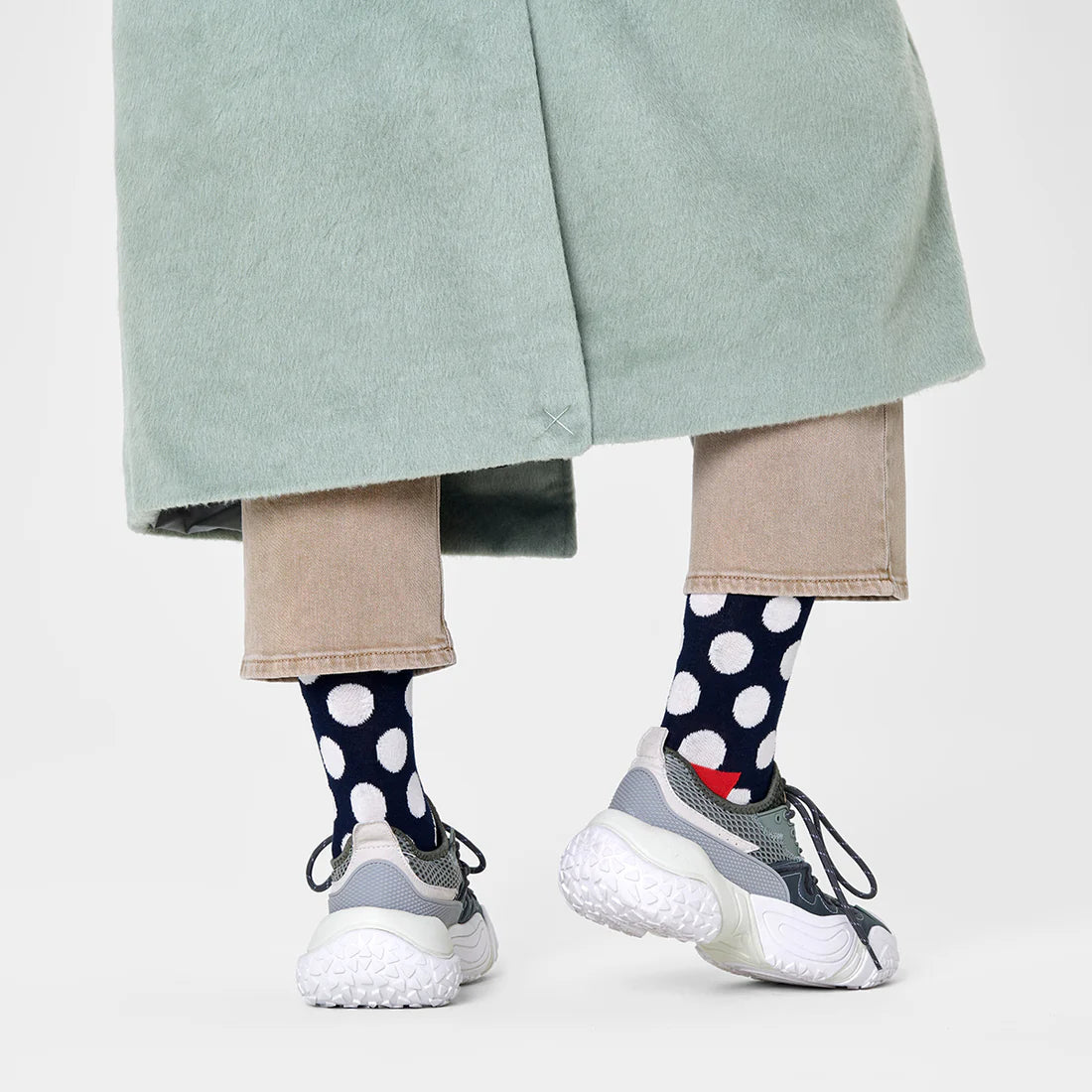 Big Dot Sock (6650) | Navy Red White