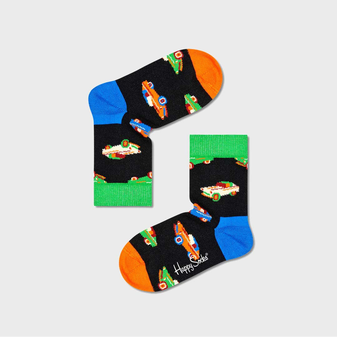 KIDS CAR SOCK (9300) | BLACK / ORANGE / BLUE