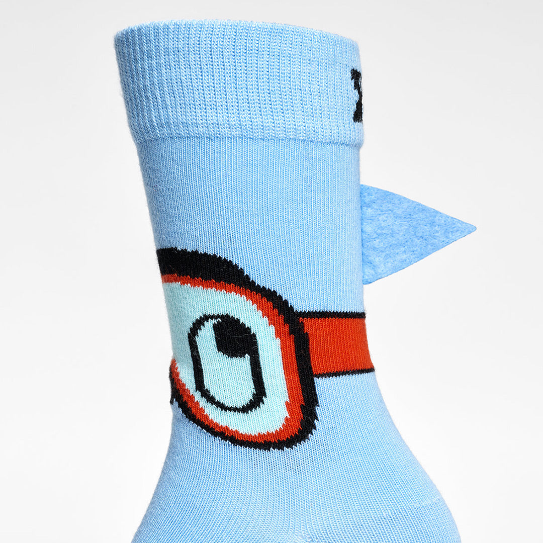 Kids Shark Sock (000661) | Shark Blue