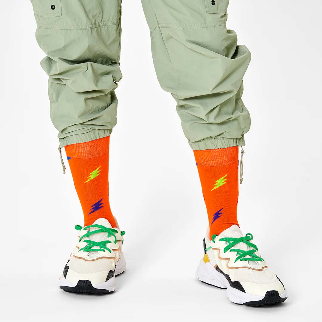 LIGHTNING SOCK | ORANGE