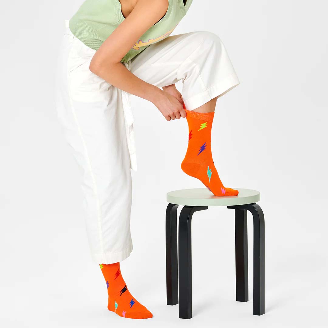 LIGHTNING SOCK | ORANGE