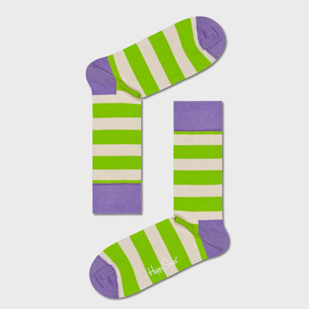 STRIPE SOCK | LIME MAUVE