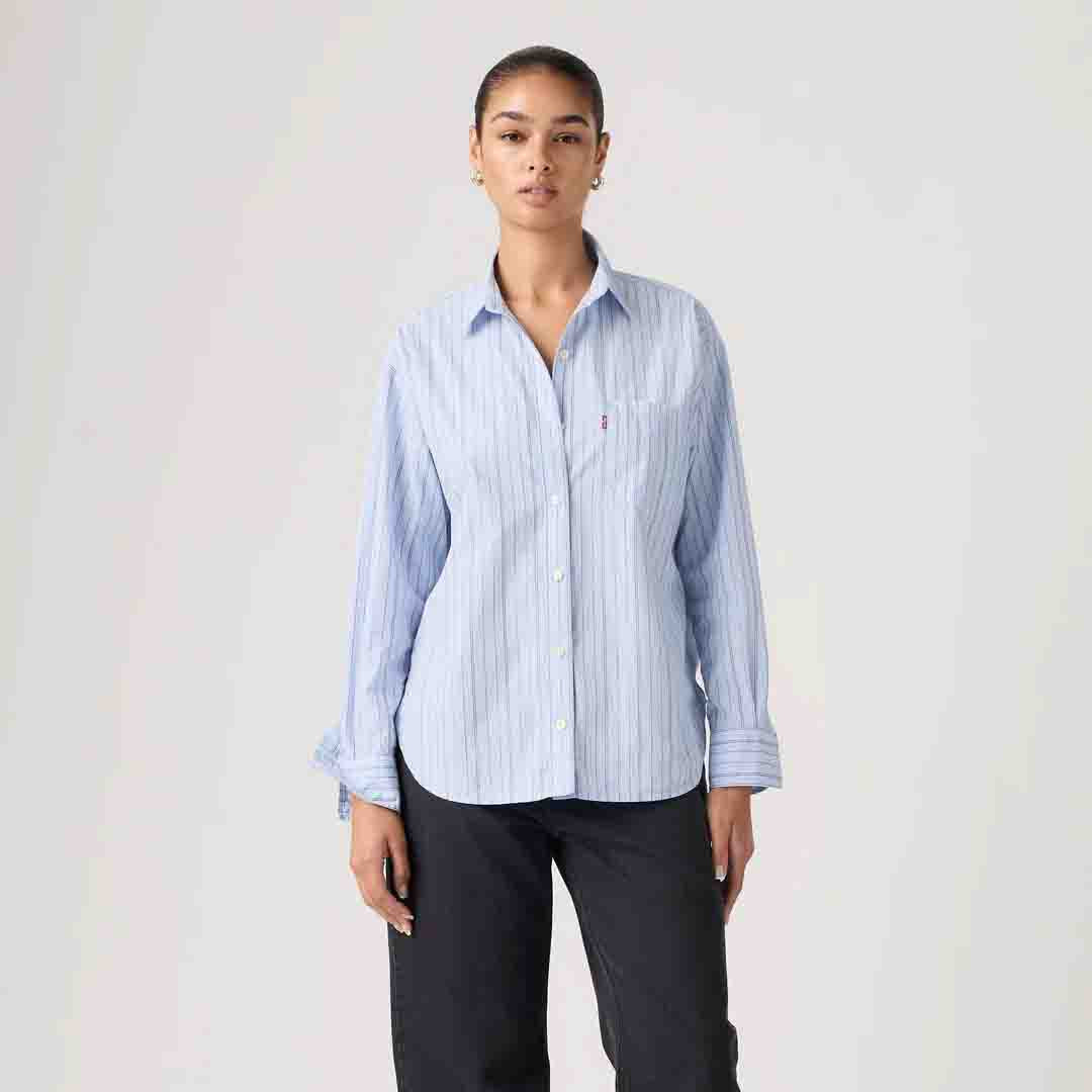 Harlie Boyfriend Shirt | Amari Stripe