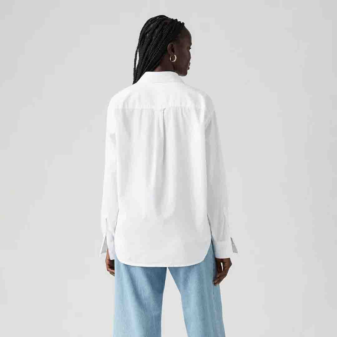 Harlie Boyfriend Shirt | White