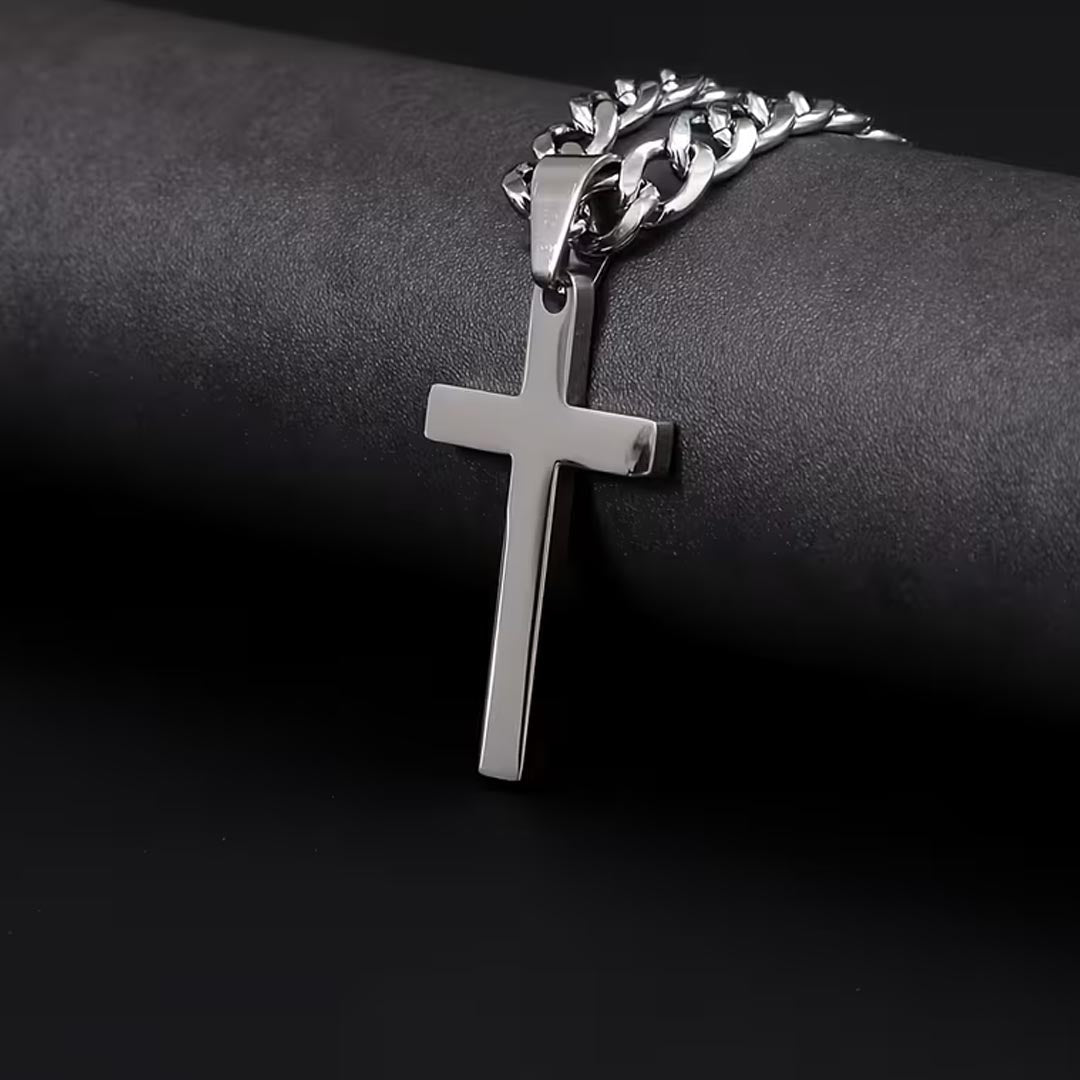 Harlow Cross Pendant | Stainless Steel