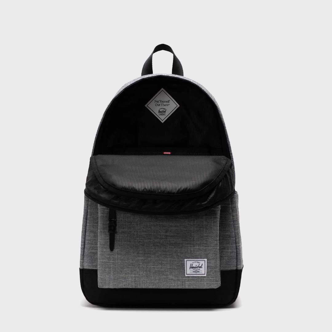 HERITAGE BACKPACK | RAVEN CROSSHATCH/BLACK